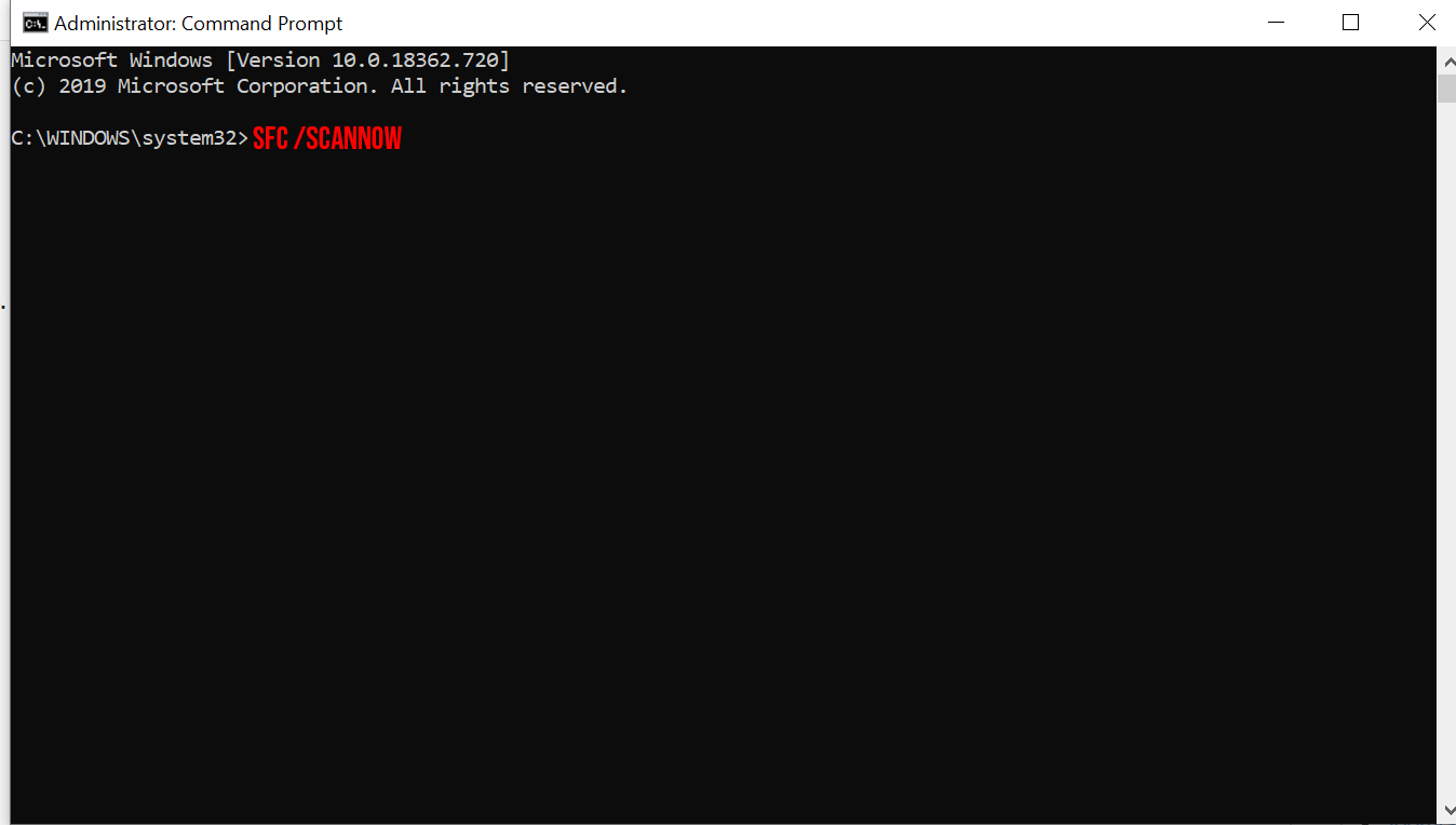 Run System File Checker Tool