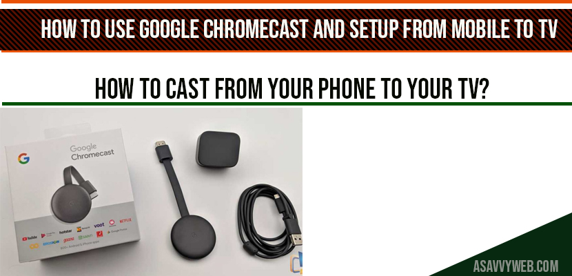 google chromecast setup on tv