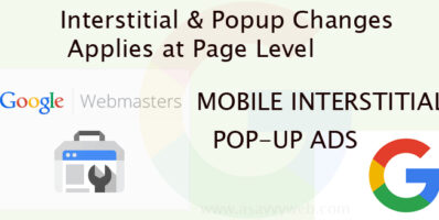 New Mobile Interstitial & Popup Change Applies at Page Level