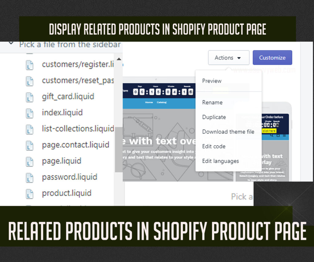 Display Related Products in Shopify Product Page Recommended Products