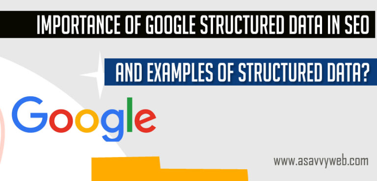 Google Structured Data Types Examples And Its Uses A Savvy Web