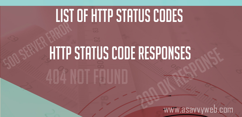 List of http status code response