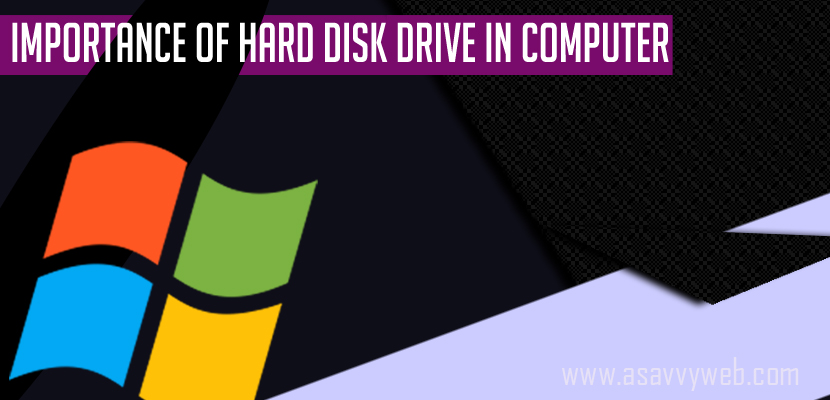 importance of hard disk drive in computer