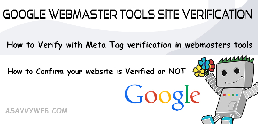 Google Webmaster Tools Site Verification: