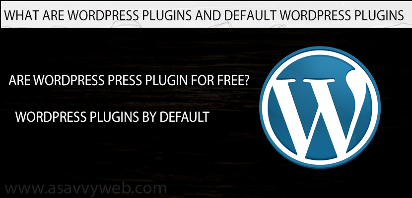 What Are WordPress Plugins and Default WordPress Plugins