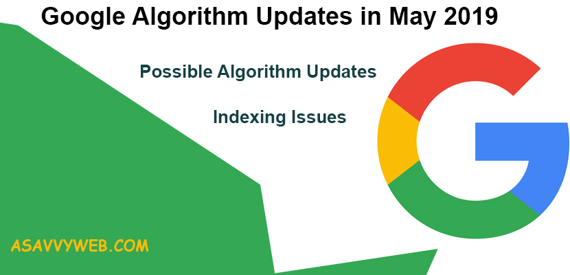 google algorithm updates in May 2019