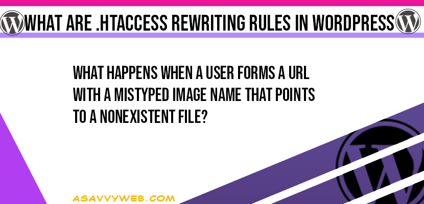 What are htaccess Rewriting Rules in WordPress