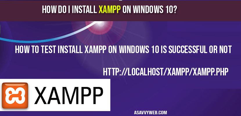 how-to-install-xampp-on-windows-10