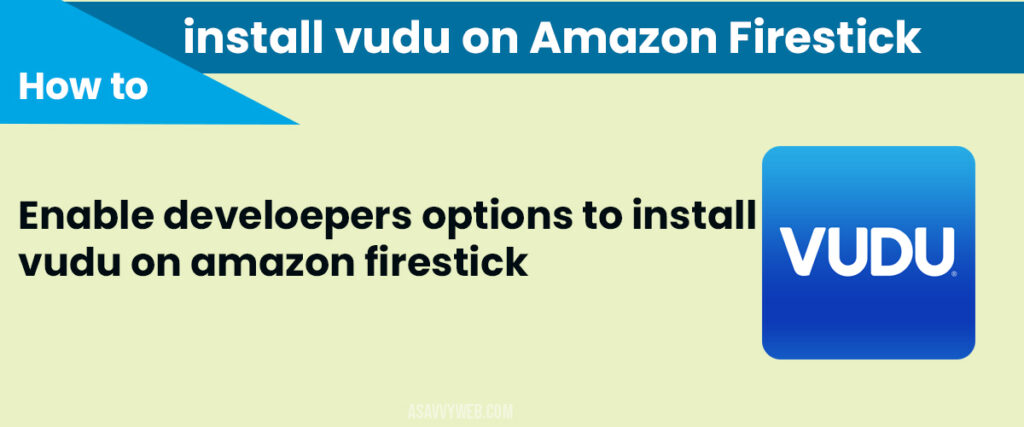 Install vudu app on amazon firestick