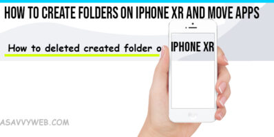 How to Create Folders on iPhone XR and move apps