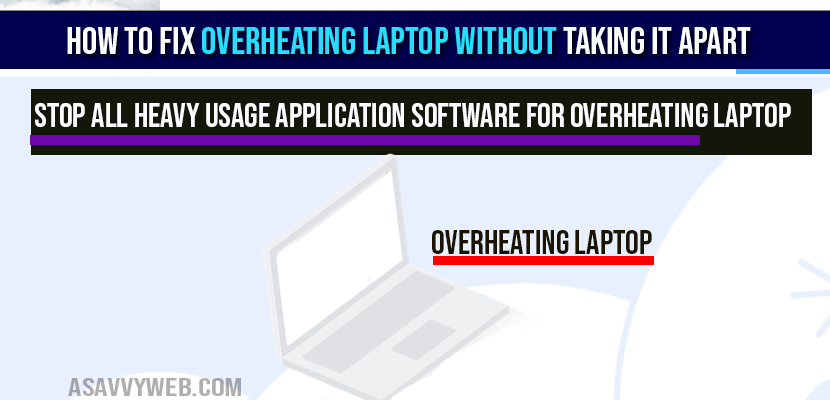 How to fix Overheating Laptop Without Taking it Apart