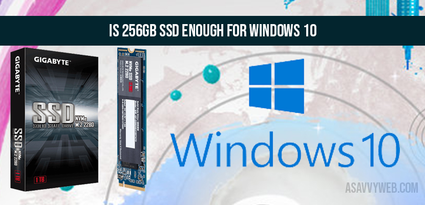 Is 256gb SSD Enough for Windows 10