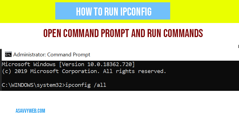 how-to-run-ipconfig-in-windows