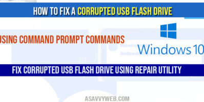 How To Fix a Corrupted USB Flash Drive