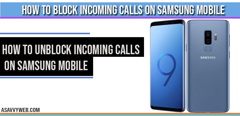 How to Block Incoming Calls on Samsung Mobile-min