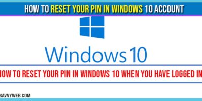 How to Reset Your PIN in Windows 10 when you have logged in-min