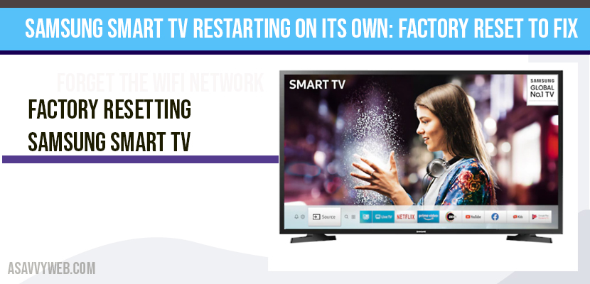 Samsung smart tv restarting on its own
