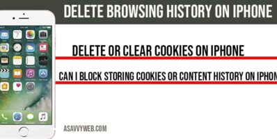 Delete Browsing History on iPhone and Clear Cookies