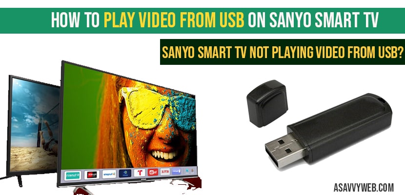 How to Play Video From USB on Sanyo Smart tv