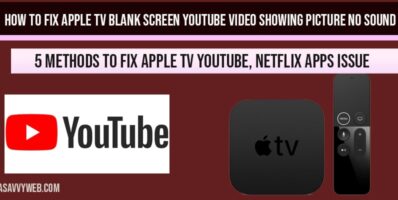 How to fix Apple tv Blank Screen YouTube video Showing picture no sound