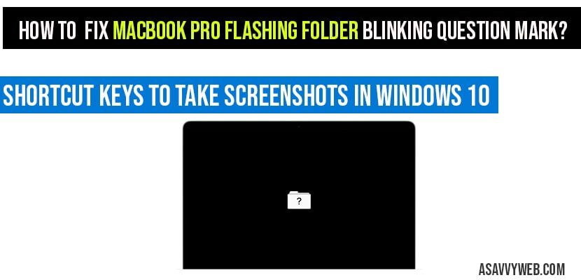 How to fix MacBook Pro flashing folder blinking question