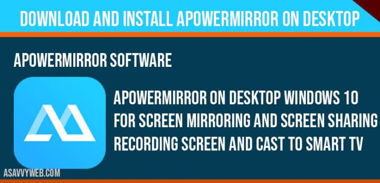 apowermirror download for pc windows 10