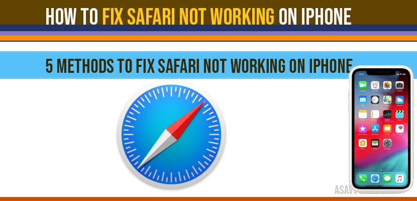 How to fix safari not working on iPhone