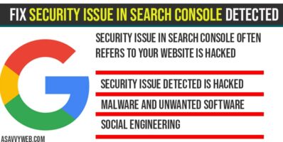 Fix Security issue in search console Detected