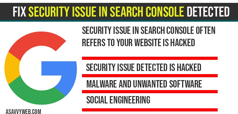 Fix Security issue in search console Detected