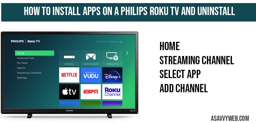 How to Install Apps on a Philips Roku TV