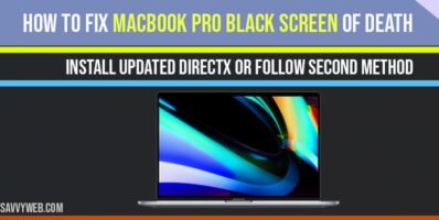 How to fix MacBook pro black screen of death