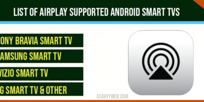 List of Airplay Supported Android Smart TVs (Sony, Samsung etc)