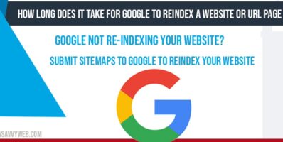 How long does it take for google to Reindex a website or url page