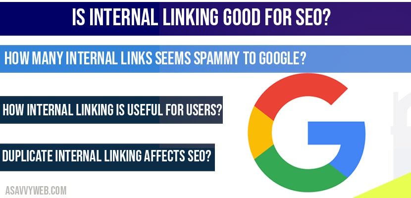 Is internal linking good for SEO