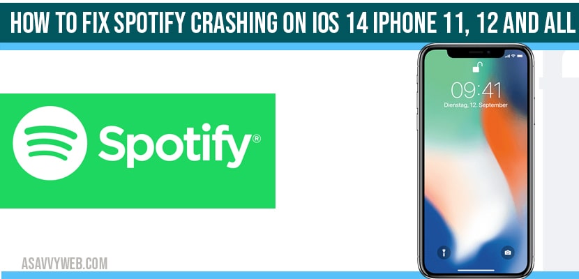 How to fix Spotify crashing on iOS 14 iPhone