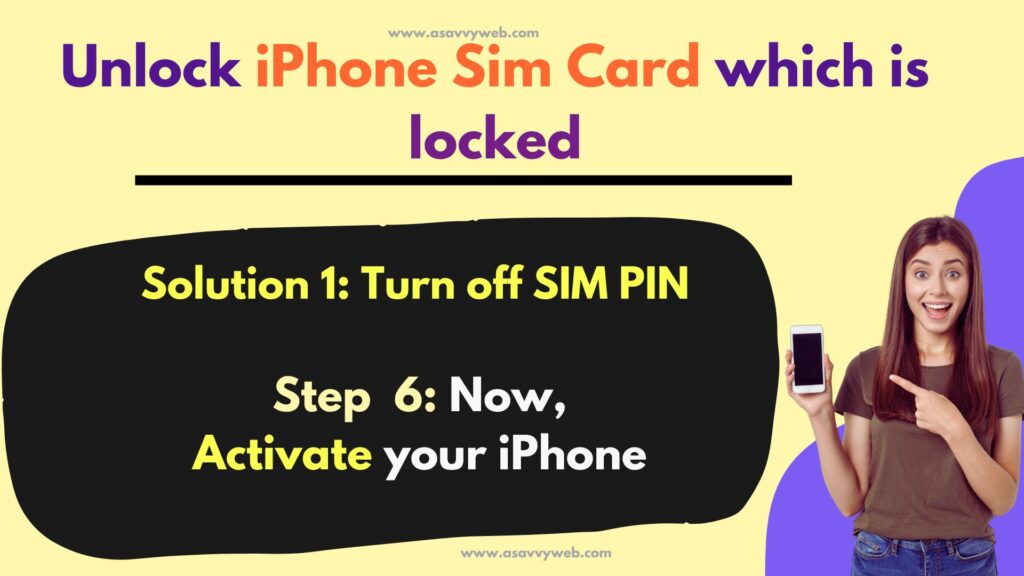 activate sim on your iPhone