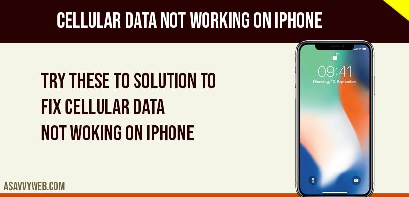 fix cellular data not working on iphone