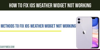 ios weather widget not working