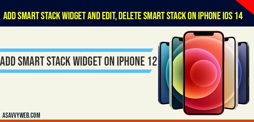 Add smart stack widget on iphone ios 14