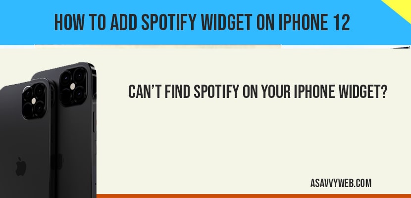 add spotify music on iphone 12