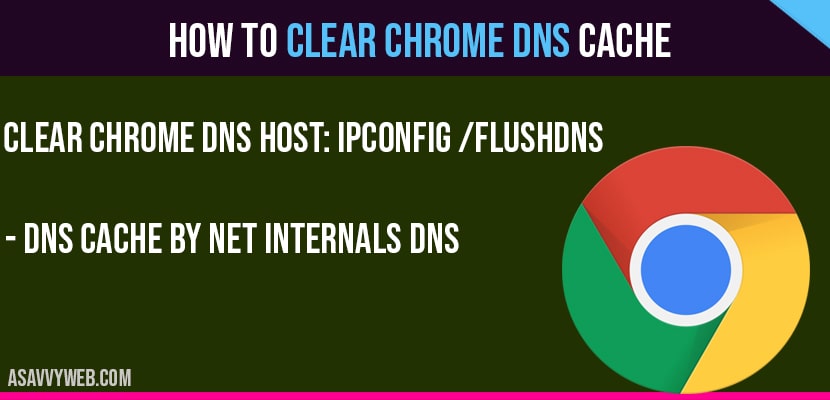 Clear chrome DNS cache