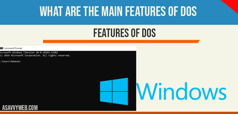 Features of DOS