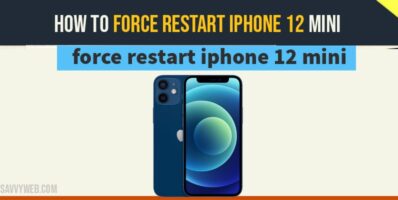 Force restart iphone 12 mini