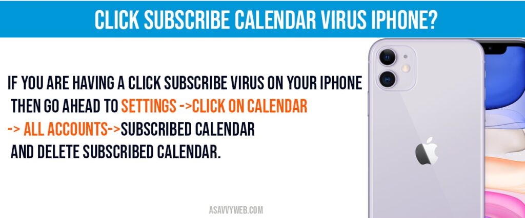 How to remove iphone calendar virus