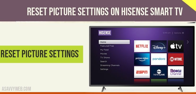 reset picture settings on hisense tv