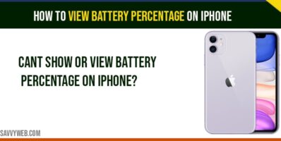 View battery percecntage on iphone 11
