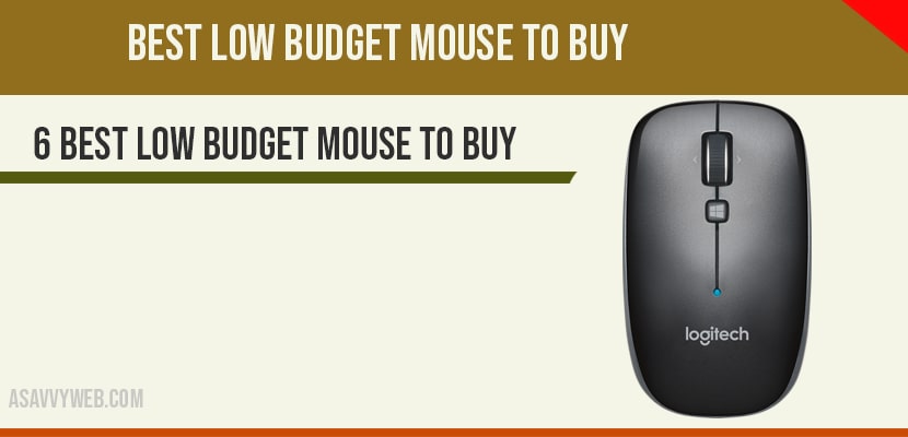 Best low budget mouse to buy