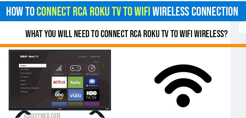 connect rca roku tv to wifi