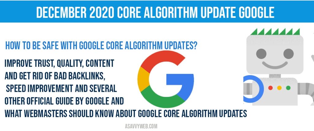 December 2020 core algorithm update