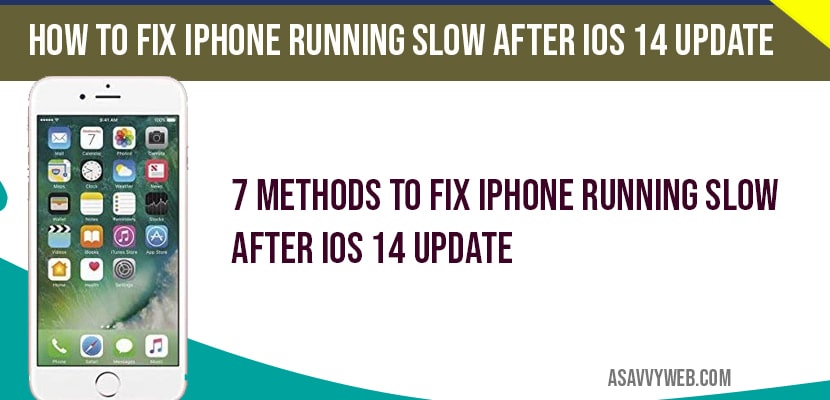 fix iPhone running Slow After iOS 14 Update-min